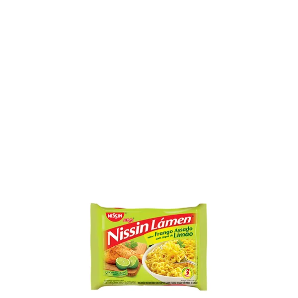 Macarrão Instantâneo Lamen sabor Frango Assando com Limão Nissin 85gr