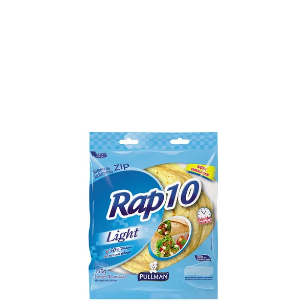 Pão Rap 10 Integral Light Pullman 330gr