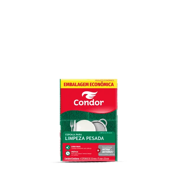 Esponja Limpeza Pesada Condor 4und