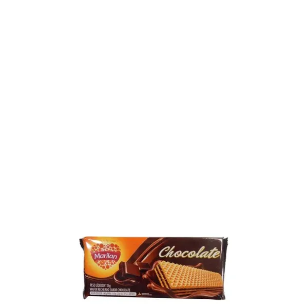 Biscoito Waffer sabor Chocolate Marilan 115gr
