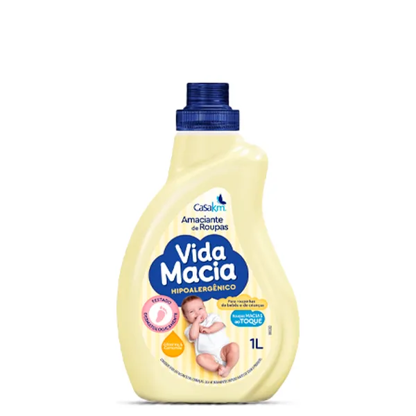 Amaciante de Roupas Vida Macia Glicerina e Camomila 1L