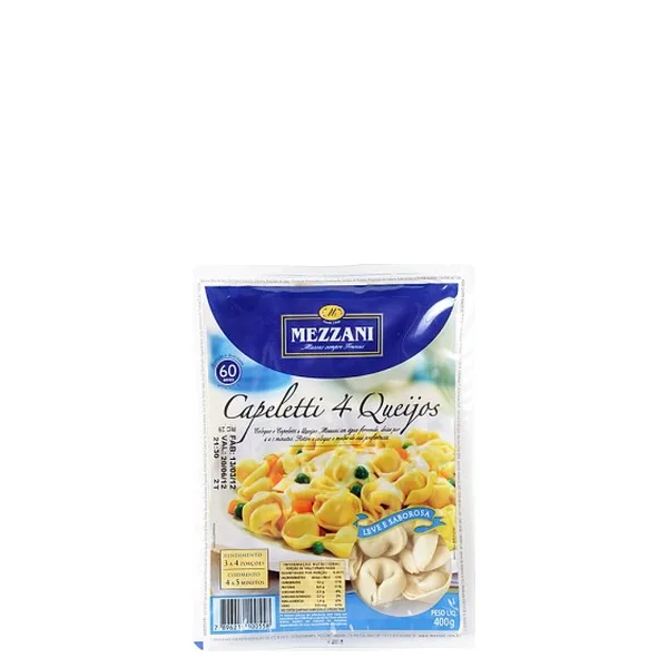 Capelette Mezzani 4 Queijo 400g
