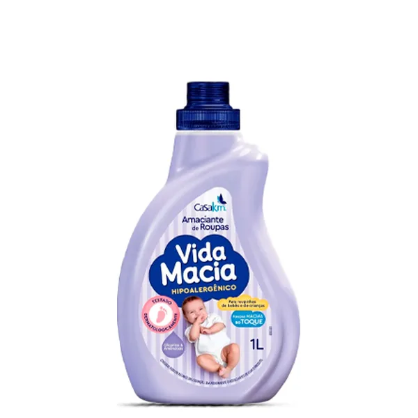 Amaciante de Roupas Vida Macia Glicerina e Amêndoas 1L