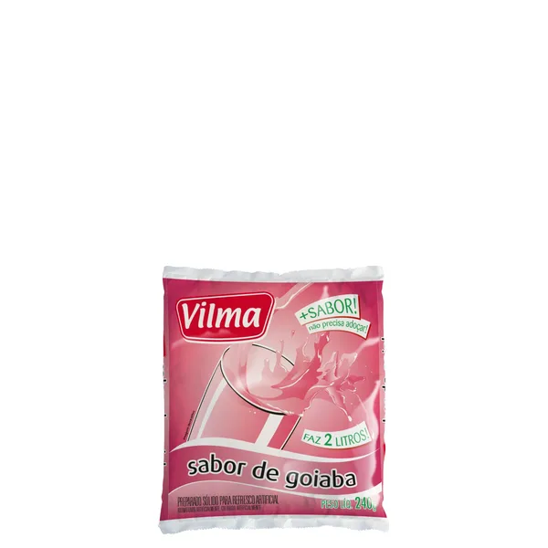 Refresco Em Pó Vilma Goiaba 240g