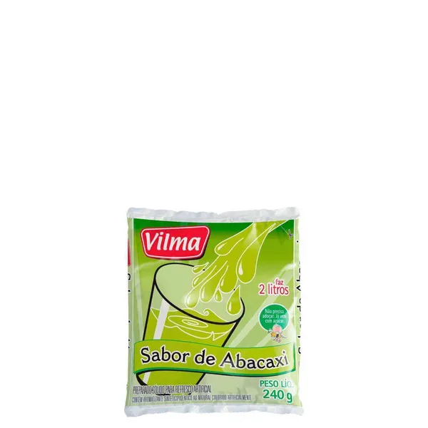 Refresco Em Pó Vilma Abacaxi 240g