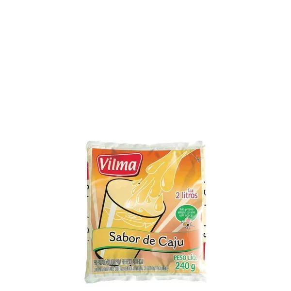 Refresco Em Pó Vilma Caju 240g