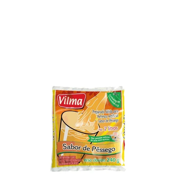 Refresco Em Pó Vilma Pêssego 240g