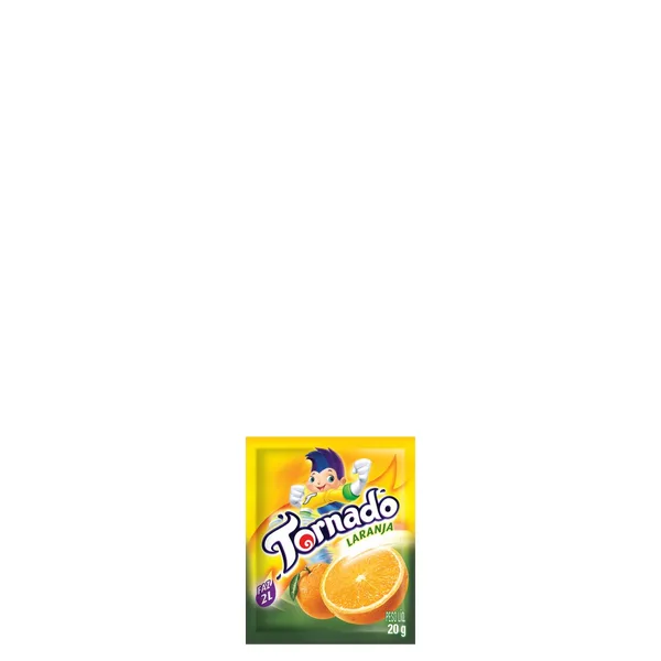Refresco Em Pó Tornado Laranja 20g