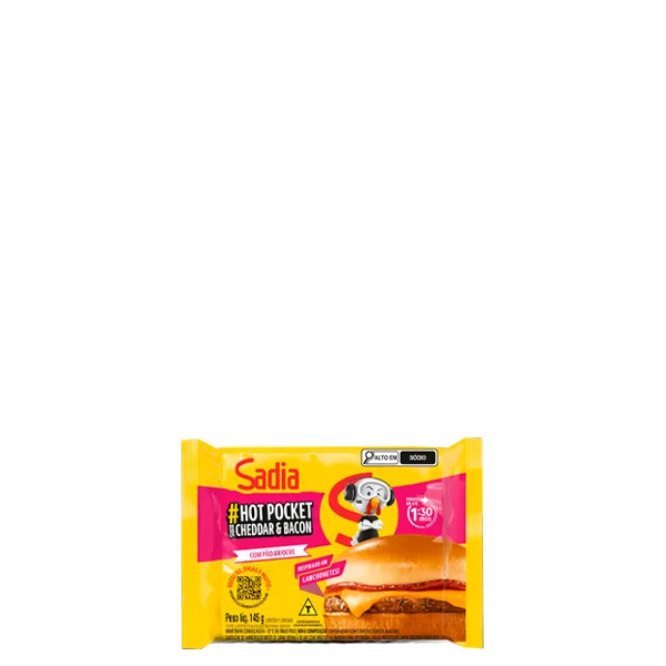 Hot Pocket Cheddar e Bacon Sadia 145g