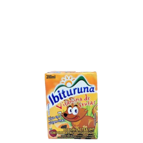 Bebida Láctea Ibituruna Vitamina Frutas 200ml