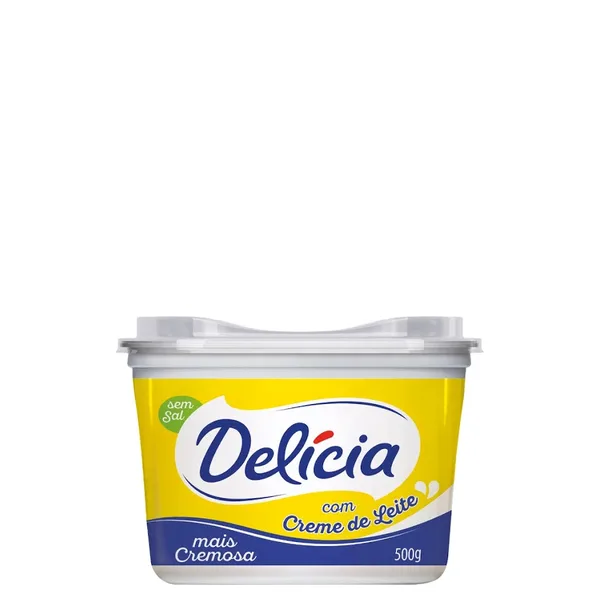 Margarina Delicia Cremosa Sem Sal 500g