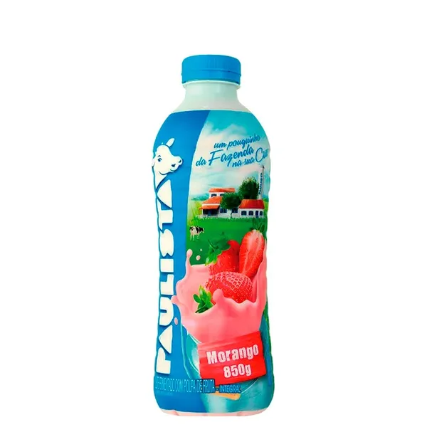 Bebida Láctea Paulista Morango 850g