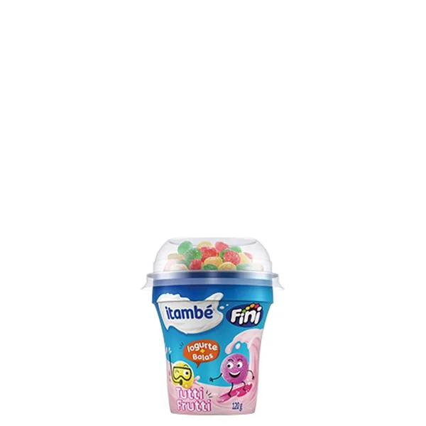 Iogurte Itambé Sabor Bala Tutti Frutti 120g