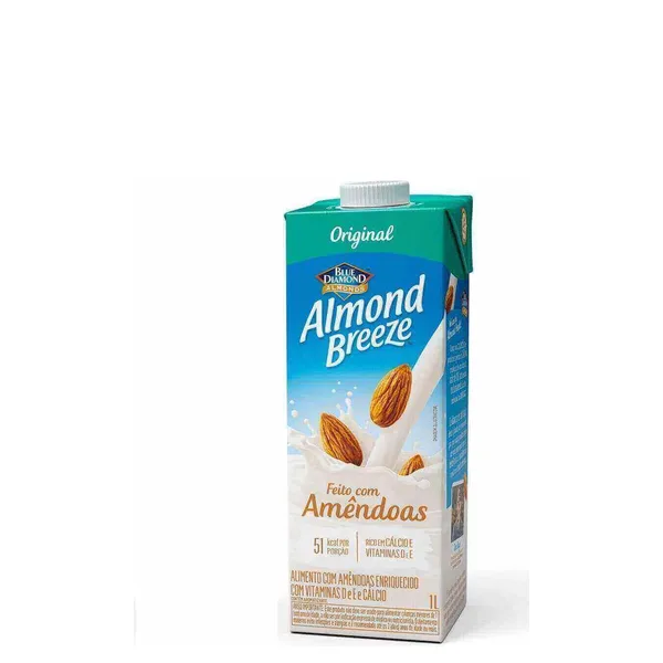 Leite Com Amêndoas Almond Breeze Origem 1L
