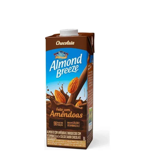 Leite Com Amêndoas Almond Breeze Chocolate 1L
