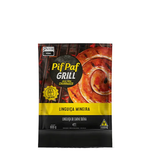 Linguiça Mineira Pif Paf Grill 800g