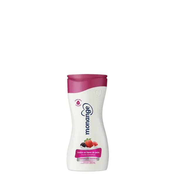 Leite Hidratante Monange Frutas Vermelhas 200ml