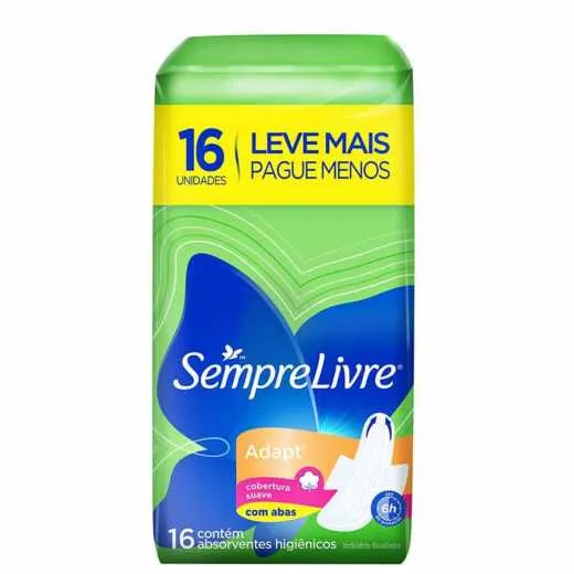 Absorvente Sempre Livre Especial Suave Com Abas Lv16 Pg14