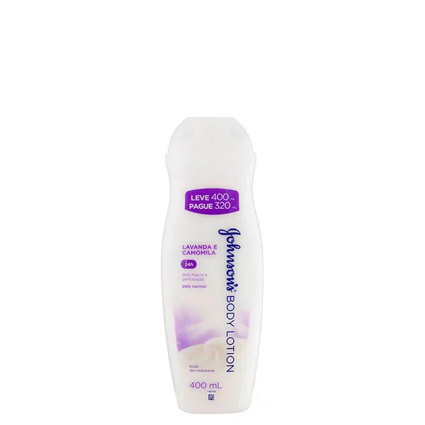 Loção Hidratante Johnson Lavanda E Camomila Leve 400ml Pague 200ml