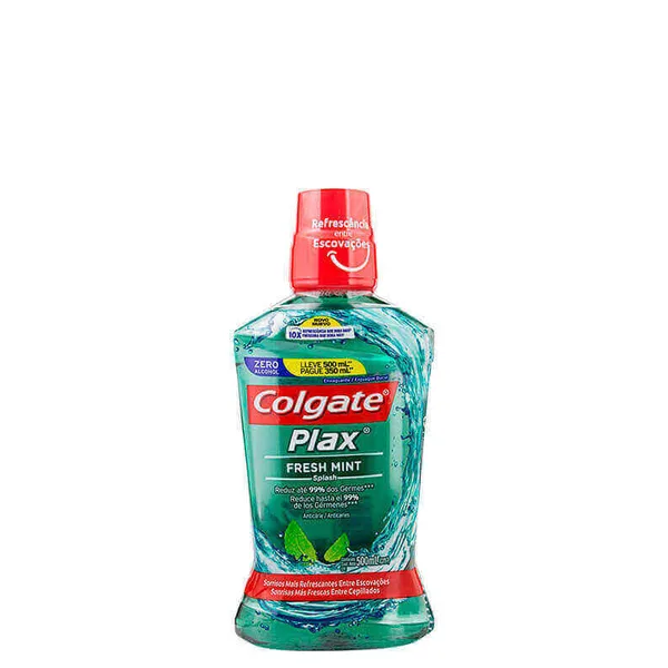 Enxaguante Bucal Colgate Plax Fresh Mint Leve 500ml Pague 350ml
