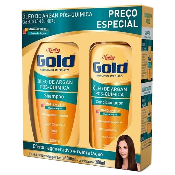 Kit Niely Gold Pós Quimica