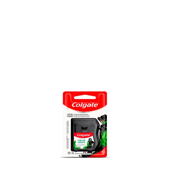 Fio Dental Colgate Carvão Natural Extracts 25m
