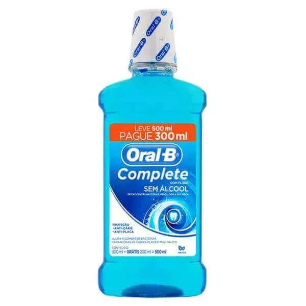 Antisséptico Bucal Oral B Com Menta Leve500 Pague300