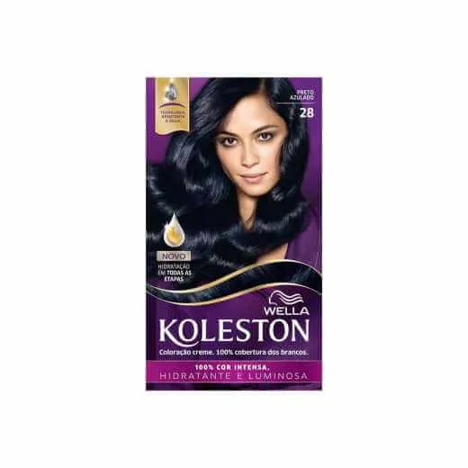 Tintura Koleston Kit Gloss Preto Azulado 28