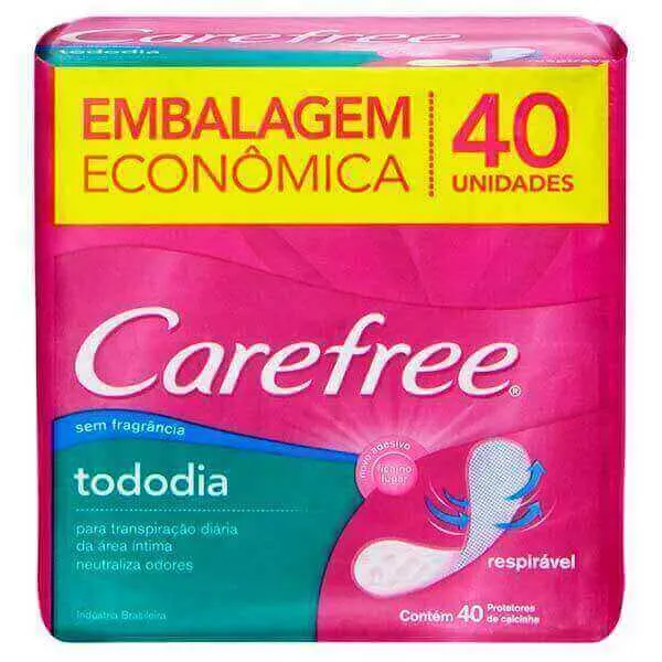Proteção Diário Carefree Especial Sem Abas Brisa 40 Unidades