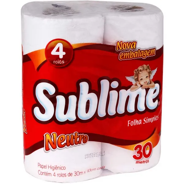 Papel Higiênico Sublime Neutro 30m