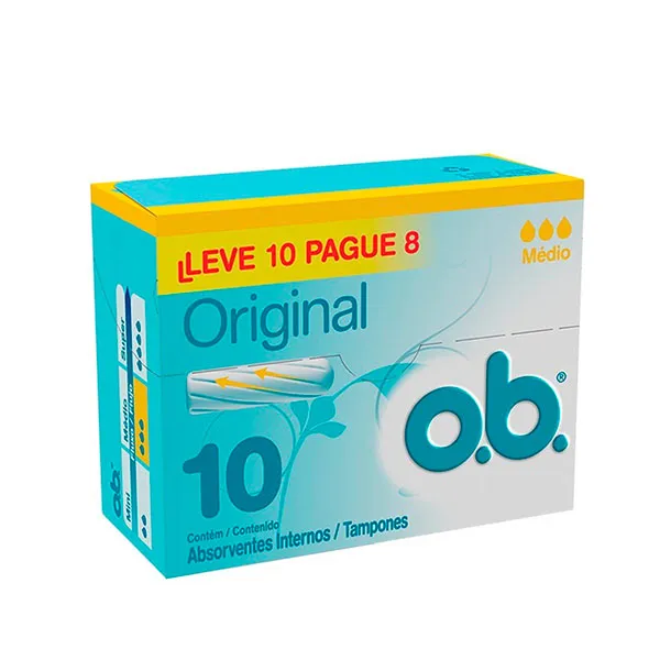 Absorvente íntimo Ob Medio Leve10 Pague8