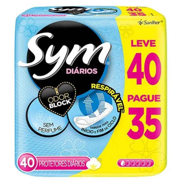 Protetor Diario Sym Especial Lv40 Pg35