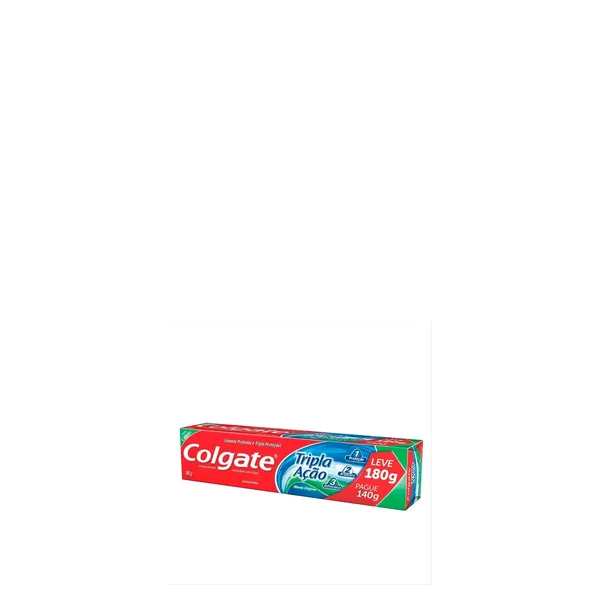 Creme Dental Colgate Tripla ação Leve180g Pague 140g