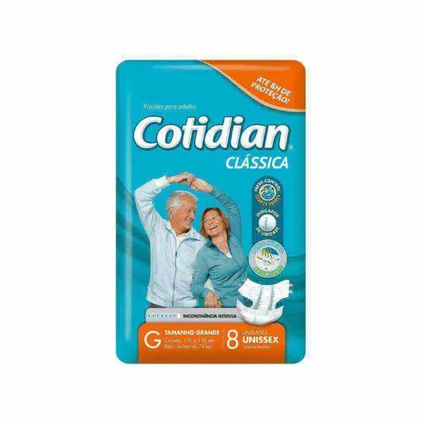 Fraldas Descartáveis Geriatrica Cotidian 7 Unidades G