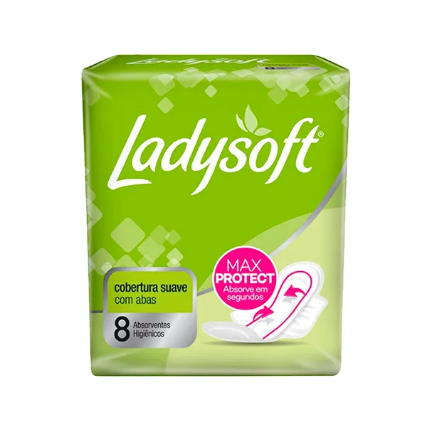 Absorvente Ladysoft Suave Com Abas Normal 8 Unidades