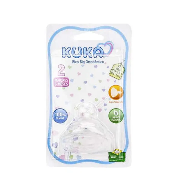 Bico Kuka Big Orto Silicone N°2 Soft Nat