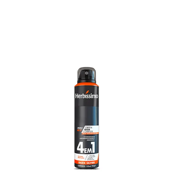 Desodorante Aerossol Herbíssimo 4x1 Dark Silver 150ml