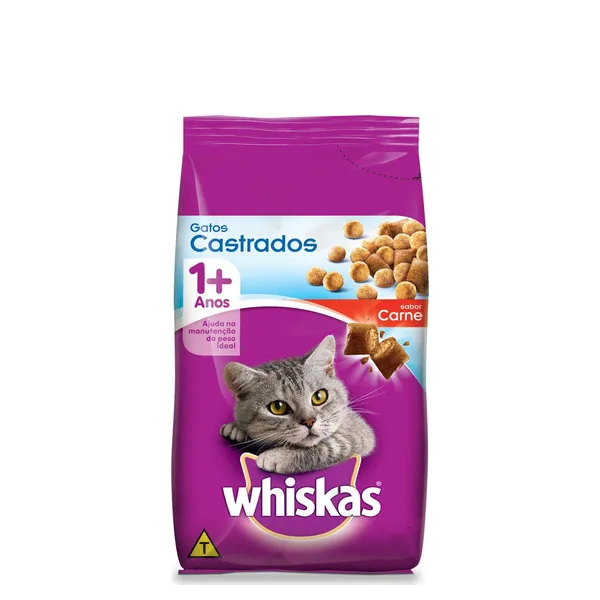 Whiskas Seco Castrado Carne 1kg