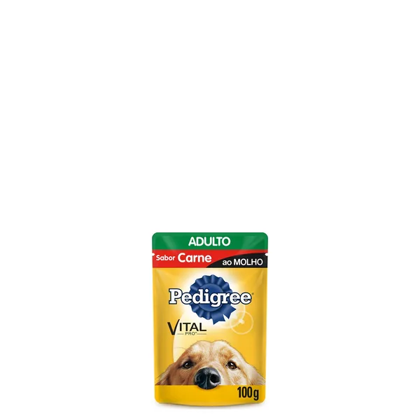 Raças Pedigree Adulto Sachê Carne 100g