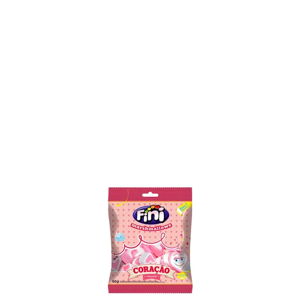 Bala Fini Marshmallow Coração 60g
