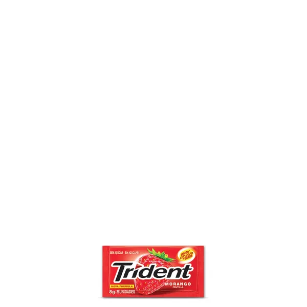 Chicletes Trident Morango 8g