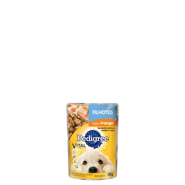 Ração Pedigree Junior Sachê Frango 100g