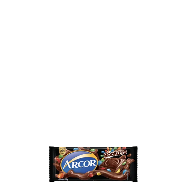 Chocolate Arcor em Barra Rocklets 100g