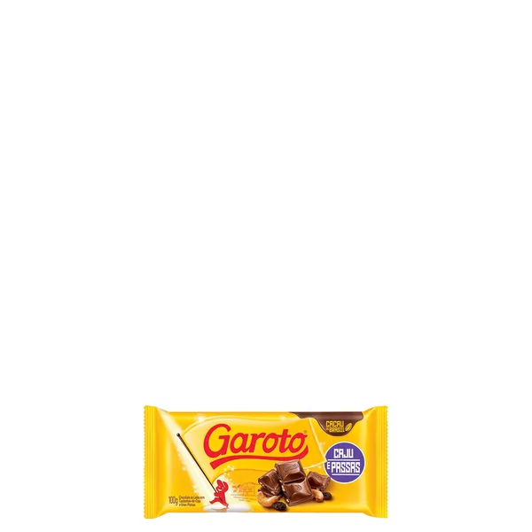 Chocolate Garoto Caju Passas 100g