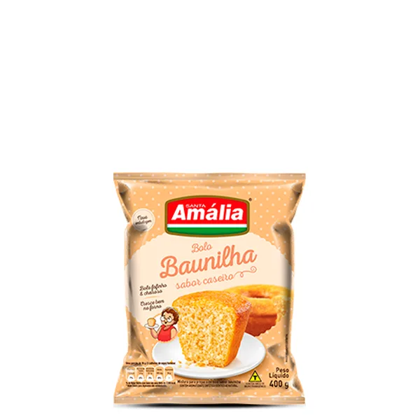 Mistura Para Bolo Baunilha Amália 400g
