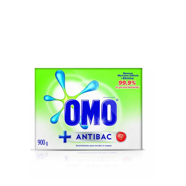 Detergente Em Pó Omo Antibacteriano 900g