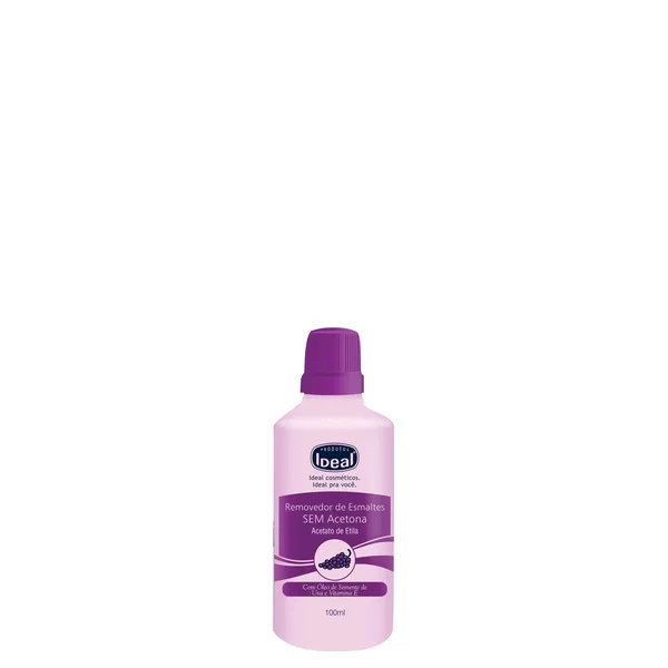 Removedor de Esmaltes Ideal Sem Acetona 100ml