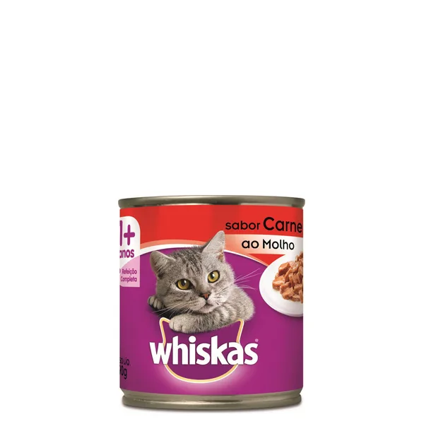 Ração Whiskas Carne Lata 290g