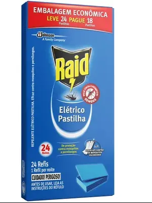 Inseticida Raid Pastilha Refil Leve24 Pague 18