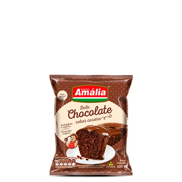 Mistura Para Bolo Sabor Chocolate Amália 400g